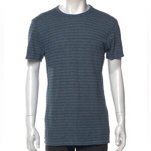 Outerknown Organic Cotton Blue Striped Short Sleeve Tee